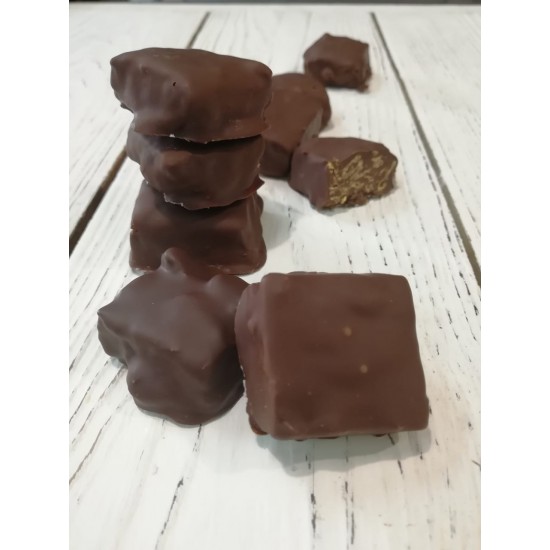 Вафельная диетическая конфета в тёмном шоколаде