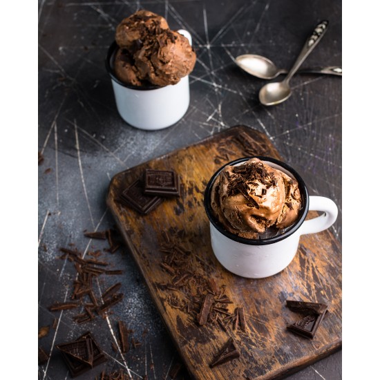 Мороженое шоколадное с шоколадной крошкой